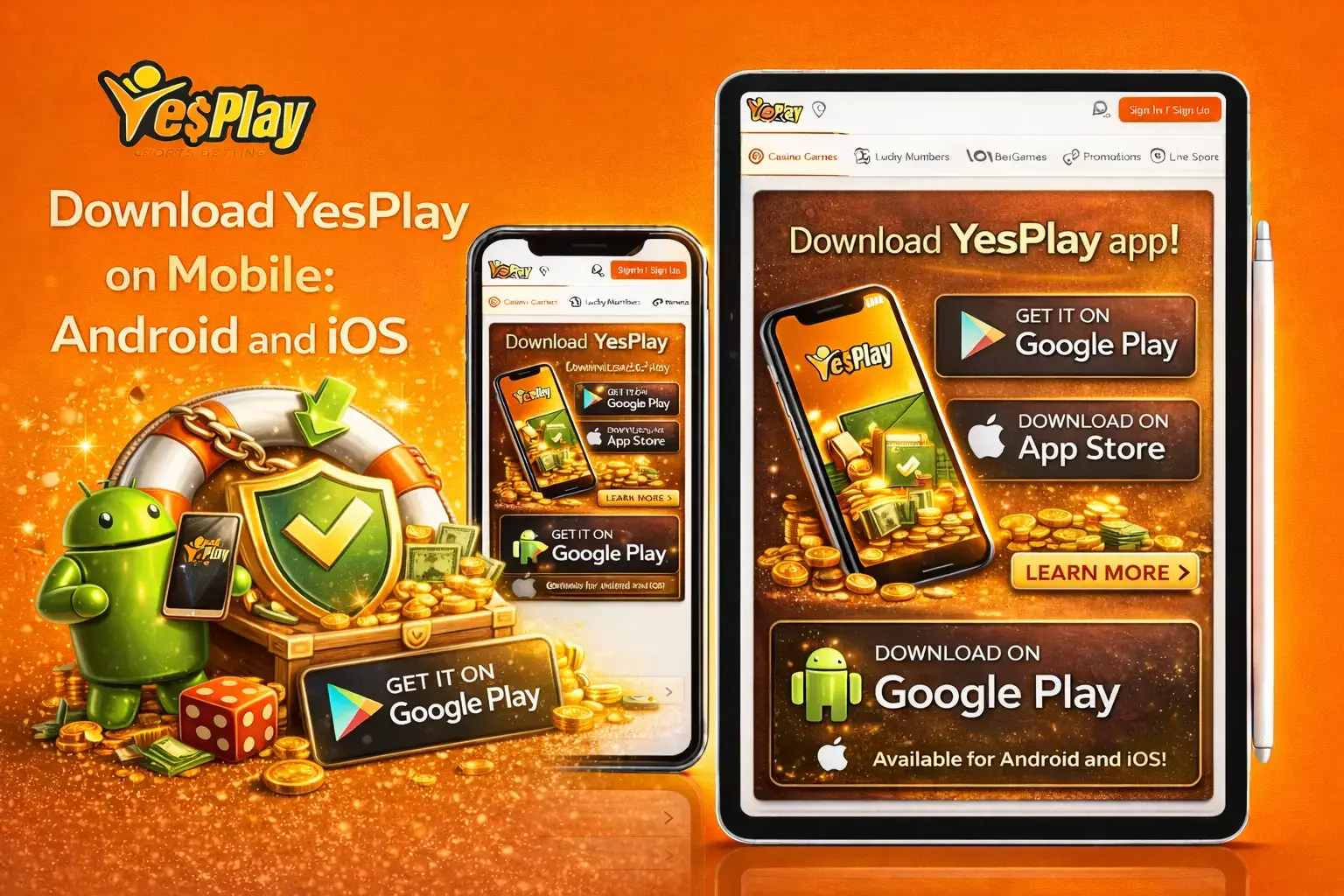 Download YesPlay on Mobile – Android and iOS App for African Players
