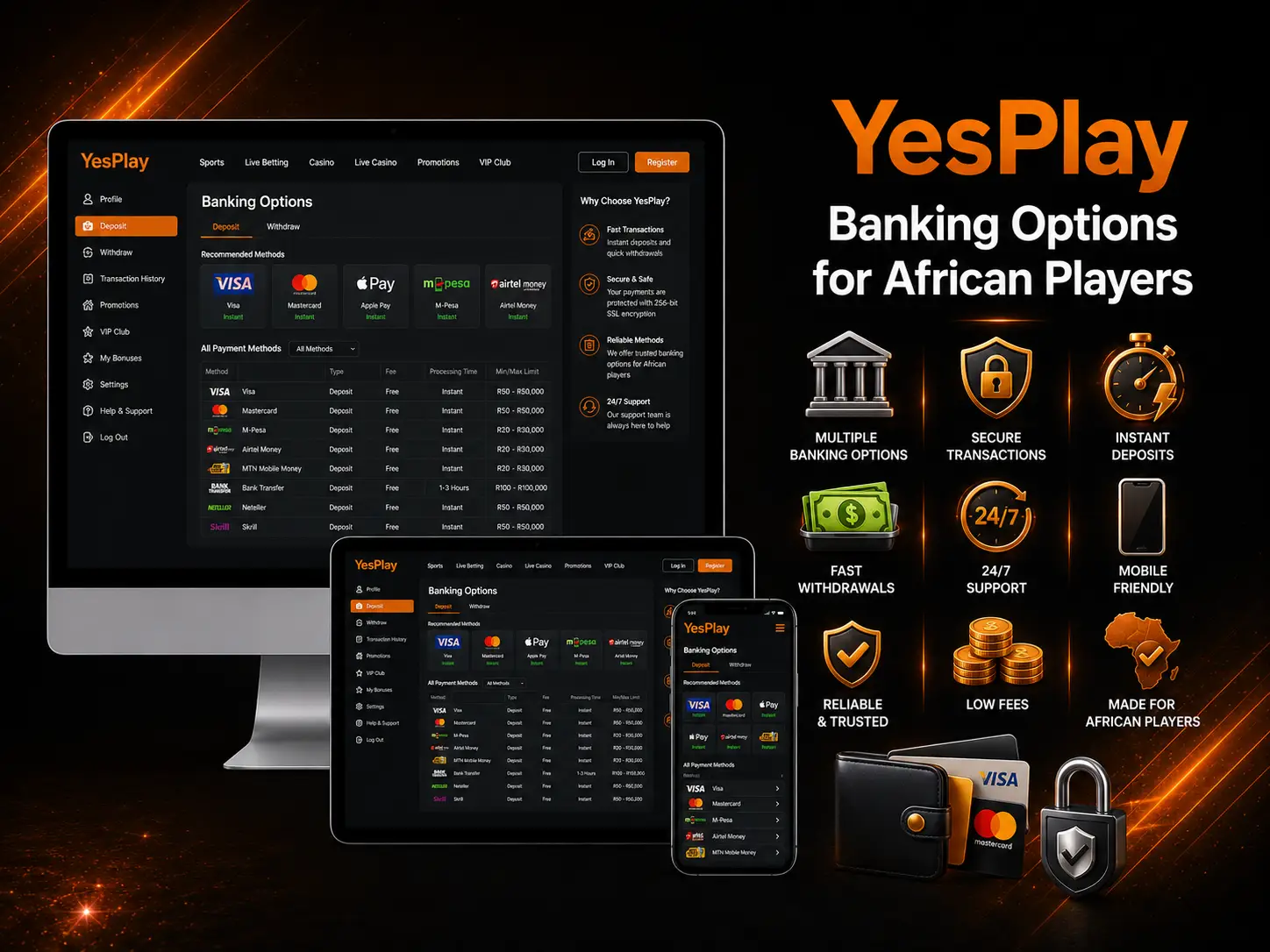 Banking Options for African Players